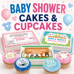 Baby Shower Cake/Cupcake Decor