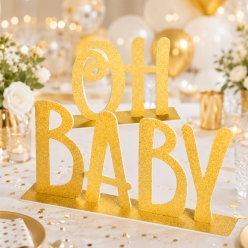 Oh Baby Giant Glitter Foam Centerpieces - 2 PC