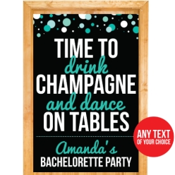 Bachelorette Town PERSONALIZED Giant Vinyl Keepsake Door Sign