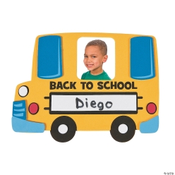 Back-to-School Bus Picture Frame Craft Kit-12Pk