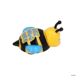 Bee Drug Free Plastic Pull-Back Toys-12Pk