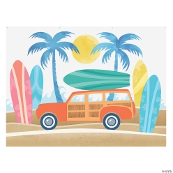 Surfboards & Beach 8FT Photobooth Backdrop