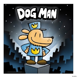 Dog Man GIANT 6ft. x 6ft. Fabric Backdrop