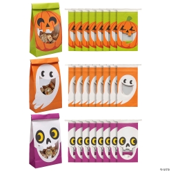 Halloween Treat Bags with Mouth Window - 24Pk