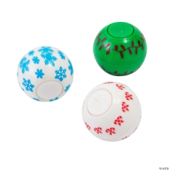 Christmas Fidget Spinner Twist Ball Toys - 12Pk