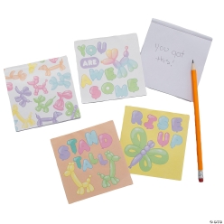 Balloon Animal Motivational Notepads-24Pk