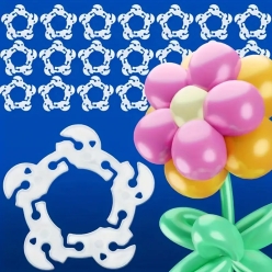 Plastic Balloon Assembly Clips - 20pcs