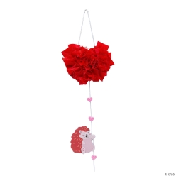 Valentine Hedgehog with Heart Balloon Craft Kit-12Pk