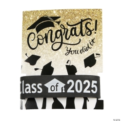 50% OFF: Class of 2025 Big Band Rubber Bracelet with Card