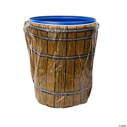 Barrel Plastic Trash Can Cover