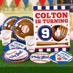 *Baseball PERSONALIZED Party Pack for 8