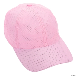 Adults Pink Adjustable Baseball Caps-12Pk