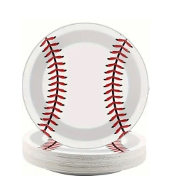 Baseball Dessert Plates - 8 PK