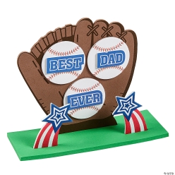 Father's Day Best Dad Ever Baseball Glove Craft Kit-12Pk