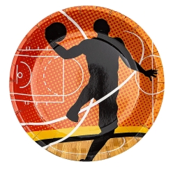 Basketball Dessert Plates - 8 PK