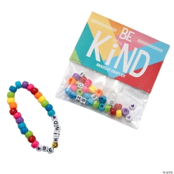 Be Kind Beaded Bracelet Craft Kits - 12Pk