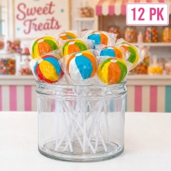 Beach Ball Fruit Suckers 12 Pk