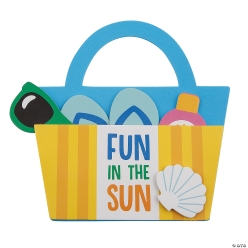 Beach Tote Hanging Sign Craft Kit-12Pk