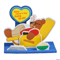 Happy Father's Day Recliner Bear Craft Kit-12Pk