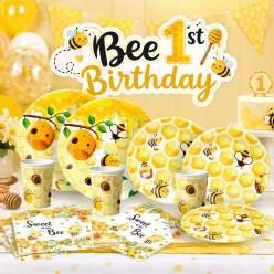 Bee 1st Birthday Party Supplies