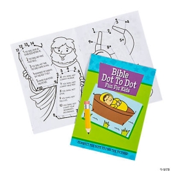 Bible Dot-to-Dot Activity Books - 24Pk