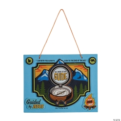 Great North VBS Compass & Bible Verse Sign Craft Kit-12Pk