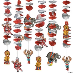 40% OFF: Carnival Hanging Spiral Decorations - 12Pk