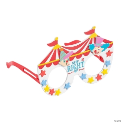 Big Top Tent Carnival Glasses Craft Kit-12Pk