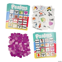 Religious Psalms Bible Story Bingo Game
