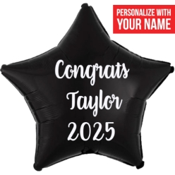 Grad 2025 Black PERSONALIZED Name 19