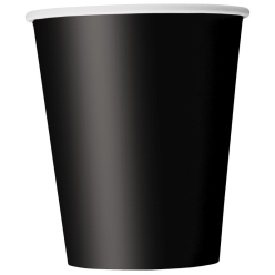 Black Paper 9oz Cups - 8 Pack