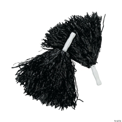 Black Spirit Pom-Poms - 12 Pk