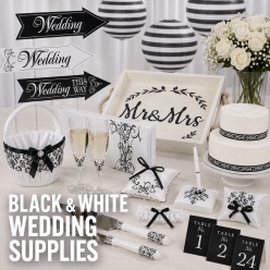 Black and White Wedding Supplies