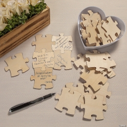 Blank Wood Puzzle Pieces