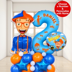 Blippi Airfill Personalized Balloon Column Kit