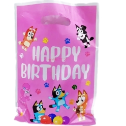 *Bluey Pink Loot Bags - 10 PK