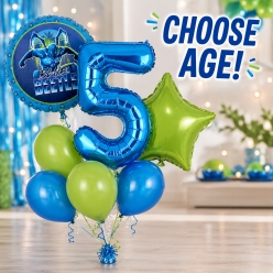 Blue Beetle Choose Age Balloon Bouquet