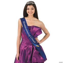 Satin Blue Homecoming Court Sash