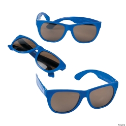 Plastic Blue Nomad Sunglasses 12 Pk