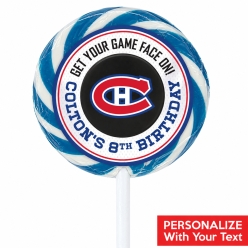 Montreal Canadiens PERSONALIZED Lollipops - 12 Pk