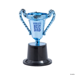 Blue World's Best Dad Trophy
