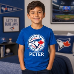 Toronto Blue Jays Personalized Name Blue Shirt