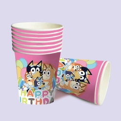 Bluey Pink 9oz Party Cups - 10 PK