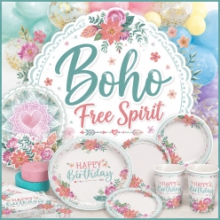 Boho Free Spirit Birthday Party Supplies