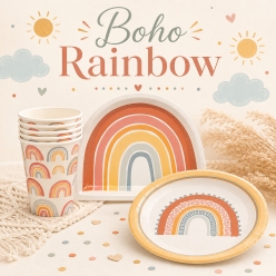Boho Rainbow Party Supplies