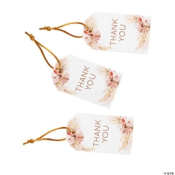 Boho Thank You Favour Tags - 24Pk