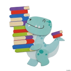 Book Dinosaur Magnet Craft Kit-12Pk