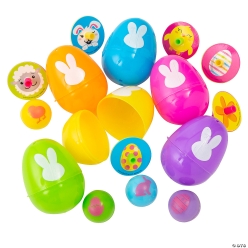 Mega Bulk Spin Top & Bouncy Ball Filled Easter Eggs-500Pk