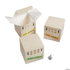 Zoo Animal Party Favour Gift Boxes-12Pk