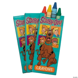 Scooby-Doo! 4 Colour Crayon Boxes 3pk